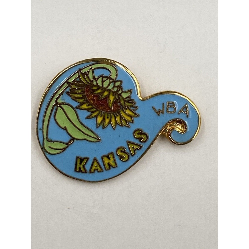 Vintage Bowling WBA Kansas Lapel Pin Brooch